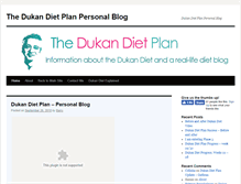 Tablet Screenshot of blog.thedukandietplan.com